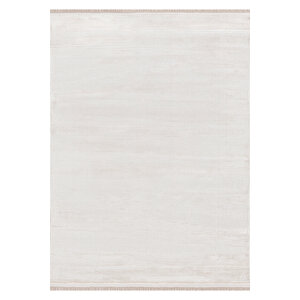Tiviti Koleksiyonu Polyester Krem Beyaz Gri Bej Makine Halısı 200x290 cm
