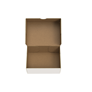 17x12,5x7,5 - Beyaz Kesimli Karton Kutu - Internet Ve Kargo Kutusu - 100 Adet