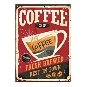 Kahve Coffe Temalı Art Mdf Poster 35cm X50cm 35x50 cm