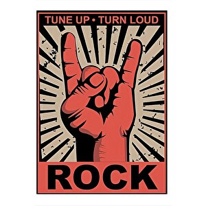 Rock Konser Afişi Modern Mdf Tablo 35cm X50cm 35x50 cm