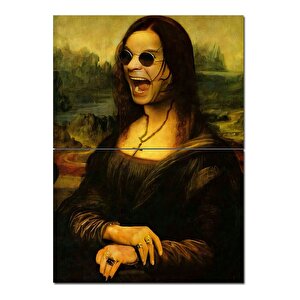 Ozzy Osbourne Mona Lisa Model Ahşap Tablo 70cmx 100cm