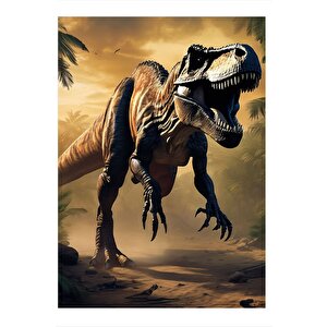 Dinozor Tasarım Mdf Tablo 25cmx 35cm 25x35 cm