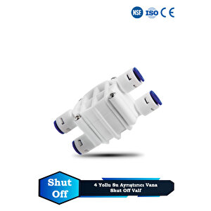 Tüm Su Arıtma Cihazıları İçin 4 Yollu Vana Quick Shut Off Valve