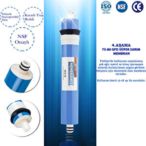 Açık Kasa Su Arıtma Cihazı 80 Gpd Süper Membranlı 5 Aşama Yıllık Bakım Filtre Seti