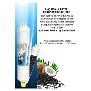 Açık Kasa Su Arıtma Cihazı 80 Gpd Süper Membranlı 5 Aşama Yıllık Bakım Filtre Seti