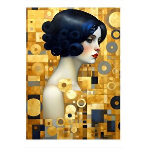 Gustav Klimt Kadın Art Mdf Tablo 25cmx 35cm 25x35 cm