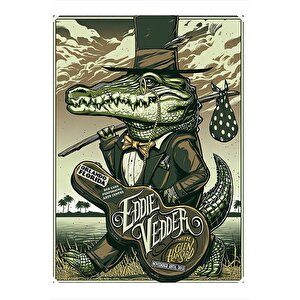 Eddie Vedder Posteri Tasarım Ahşap Tablo 35cm X50cm 35x50 cm