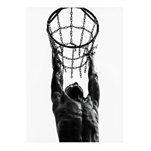 Sokak Basketi Model Ahşap Tablo 25cmx 35cm 25x35 cm