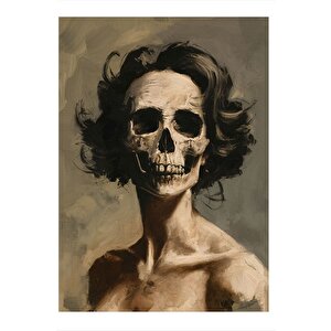 Zombi Kadın Model Mdf Tablo 25cmx 35cm 25x35 cm