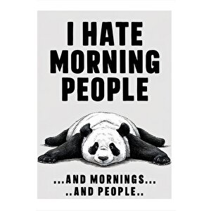 Nefret Eden Panda Mdf Poster 35cm X50cm 35x50 cm