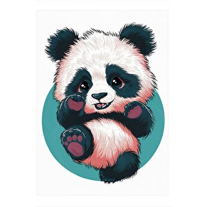 Sevimli Yavru Panda Art Mdf Tablo 25cmx 35cm 25x35 cm