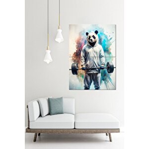 Halter Kaldıran Panda Tasarım Mdf Tablo 70cmx 100cm 70x100 cm