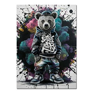 Rapçi Panda Model Ahşap Tablo 70cmx 100cm 70x100 cm