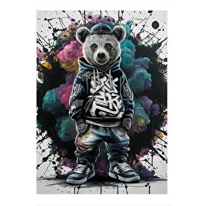 Rapçi Panda Model Ahşap Tablo 25cmx 35cm 25x35 cm
