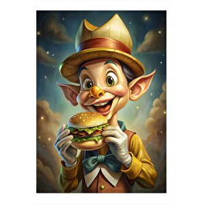 Hamburger Seven Cin Mdf Tablo 35cm X50cm 35x50 cm