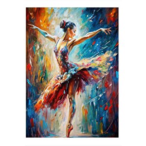 Renkler İçindeki Belerin Kız Model Ahşap Tablo 35cm X50cm 35x50 cm