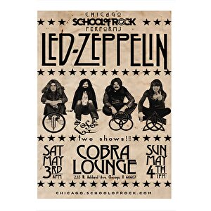 Led Zeppelin Afiş Hediyelik Mdf Tablo 25cmx 35cm 25x35 cm