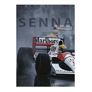 Senna Formula 1 Hediyelik Ahşap Tablo 50cmx 70cm 50x70 cm