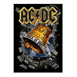 Ac Dc Müzik Grubu Modern Ahşap Tablo 35cm X50cm 35x50 cm