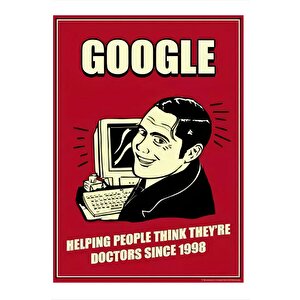 96'da Kurulan  Doktor Google Mdf Tablo 25cmx 35cm 25x35 cm