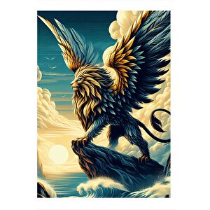 Grifin Aslan Modern Mdf Tablo 25cmx 35cm 25x35 cm
