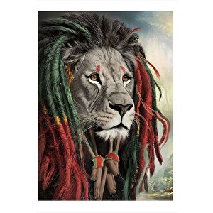 Rastalı Aslan Mdf Tablo 25cmx 35cm 25x35 cm