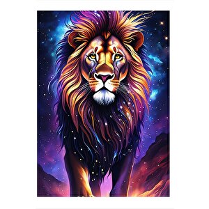 Astral Aslan Tasarım Ahşap Tablo 25cmx 35cm 25x35 cm