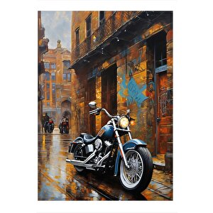 Motosiklet Temalı Mdf Poster 25cmx 35cm 25x35 cm