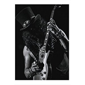 Slash Gitarist Art Mdf Tablo 25cmx 35cm 25x35 cm