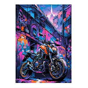 Superbike Motosiklet Model Ahşap Tablo 25cmx 35cm 25x35 cm