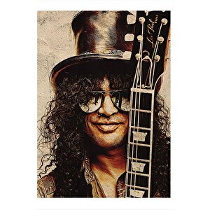 Slash Gitarist Mdf Tablo 25cmx 35cm 25x35 cm