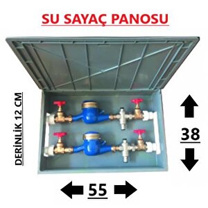 Su Sayaç Panosu İki̇li̇ 53*10*38