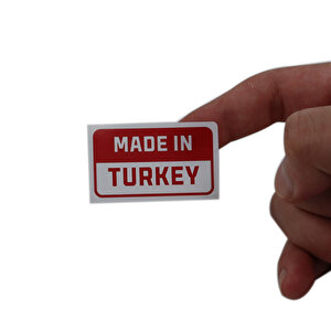 Made In Turkey Etiketi, 50mm X 30mm 1000 Adet