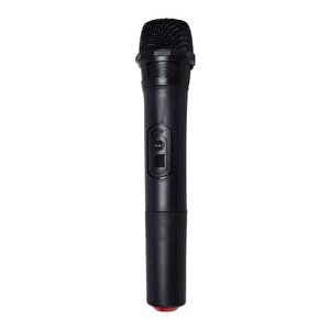 Bts-1709 6.a5 Inch Kablosuz Mikrofonlu Bluetooth Hoparlör Usb-tf-fm Radyo Siyah