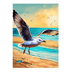 Uçan Martı Art Mdf Tablo 25cmx 35cm 25x35 cm