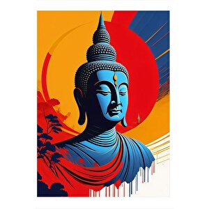 Buda Heykeli Art Mdf Poster 35cm X50cm 35x50 cm