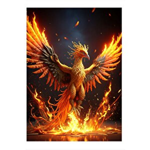 Phonex Anka Kuşu Tasarım Mdf Tablo 25cmx 35cm 25x35 cm