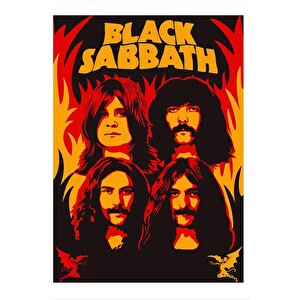 Black Sabbath Modern Ahşap Tablo 50cmx 70cm 50x70 cm