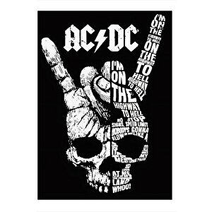 Ac/dc Highway To Hell Tasarım Ahşap Tablo 35cm X50cm 35x50 cm