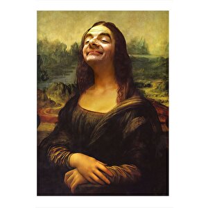 Mr Bean Mona Lisa Desenli Mdf Tablo 25cmx 35cm