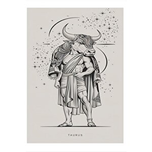 Boğa Burcu Model Mdf Tablo 25cmx 35cm 25x35 cm