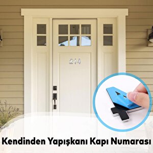 Kapı Numarası Yapışkanlı Parlak Krom Numaraları 37.5 Mm No:2 Rakam Sayı