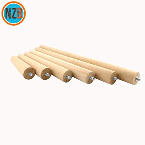 Ahşap Ayak Mobilya Koltuk Kanepe Sehpa Masa Ayağı Ayakları M8 Civatalı 15 Cm + Bağlantı Aparatlı 8'li Set