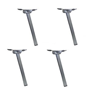 4 Adet Masa Sehpa Sofra Ayağı Metal Katlanır Ayak 50 Cm