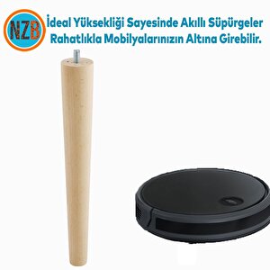 Ahşap Mobilya Koltuk Kanepe Sehpa Masa Ayağı Ayakları M8 Civatalı 30 Cm + Bağlantı Aparatlı 8'li Set