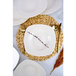 Terra 6’lı Porselen Çukur Yemek Tabağı Seti 21 Cm Krem – Tl4034620 C320.225