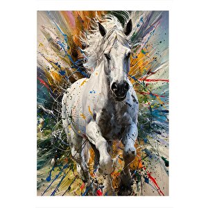 Beyaz At Tasarım Mdf Tablo 25cmx 35cm 25x35 cm