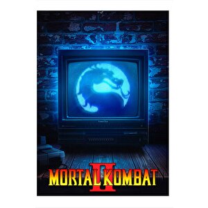 Mortal Kombat 2 Logo  Model Mdf Tablo 25cmx 35cm 25x35 cm