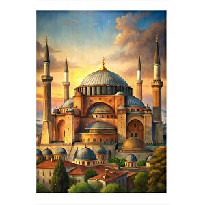 Bir Zamanlar Ayasofya Mdf Poster 25cmx 35cm 25x35 cm