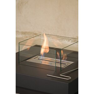 Korflame Petto Siyah Bioetanol Şömine